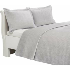 Linens Glace Çift Kişilik Gri Yatak Örtüsü