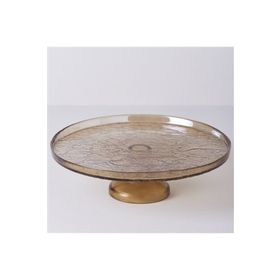 Linens Gleam Cam 32 CM Amber Ayaklı Servis