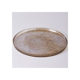 Linens Gleam Cam 32 cm Şeffaf Kahve Amber Supla