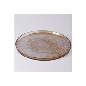 Linens Gleam Cam 32 cm Şeffaf Kahve Amber Supla