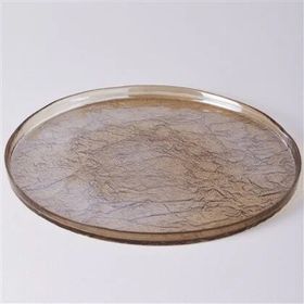 Linens Gleam Cam 32 cm Şeffaf Kahve Amber Supla