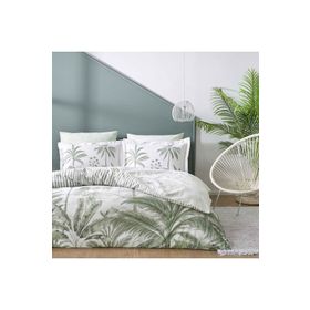 Linens Grace Pamuk Saten Yeşil 200x220 cm Çift Kişilik Nevresim Takımı