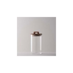 Linens Handle Cam Akasya Kapak 10x10x19 cm Kavanoz