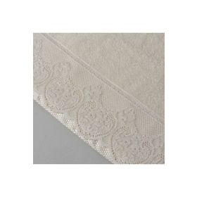 Linens Lace Ekru Yüz Havlusu