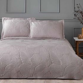 Linens Leaf Vizon Çift Kişilik Yatak Örtüsü Seti