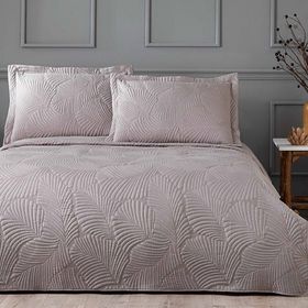 Linens Leaf Vizon Çift Kişilik Yatak Örtüsü Seti