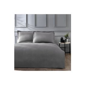 Linens Mist Gri Tek Kişilik Yatak Örtüsü Seti