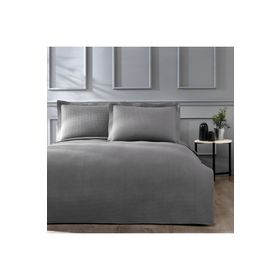 Linens Mist Gri Tek Kişilik Yatak Örtüsü Seti