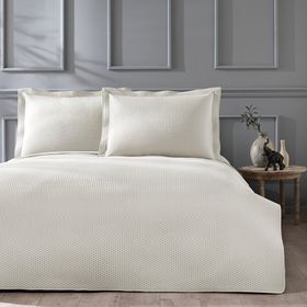 Linens Mist Kahve Çift Kişilik Yatak Örtüsü Seti