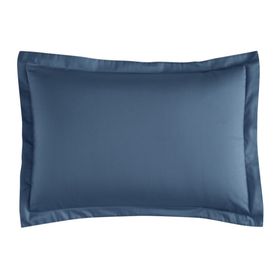 Linens Mix Match İndigo Pamuk Saten 2'li Volanlı Yastık Kılıfı Seti