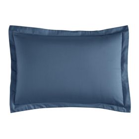 Linens Mix Match İndigo Pamuk Saten 2'li Volanlı Yastık Kılıfı Seti