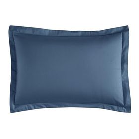 Linens Mix Match İndigo Pamuk Saten 2'li Volanlı Yastık Kılıfı Seti