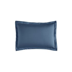 Linens Mix Match İndigo Pamuk Saten 2'li Volanlı Yastık Kılıfı Seti