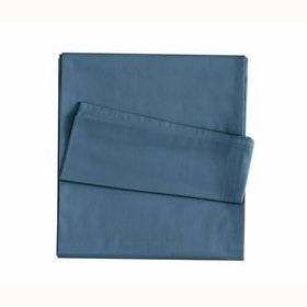 Linens Mix Match Indigo Pamuk Saten Çift Kişilik Çarşaf