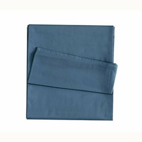 Linens Mix Match Indigo Pamuk Saten Çift Kişilik Çarşaf