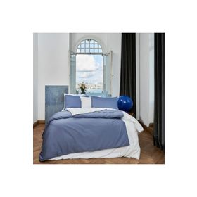 Linens Mix Match İndigo Pamuk Saten Çift Kişilik Nevresim Kılıfı