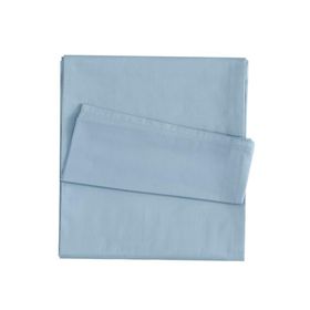 Linens Mix Match Mavi Pamuk Tek Kişilik Saten Çarşaf