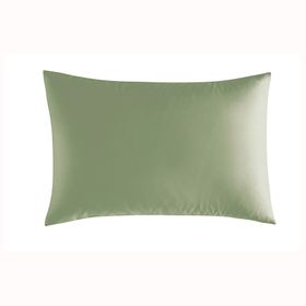 Linens Mix Match Pamuk Saten 2'li Standart Koyu Yeşil Yastık Kılıfı Seti