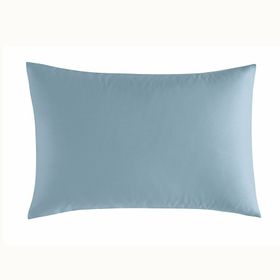 Linens Mix Match Pamuk Saten 2'li Standart Mavi Yastık Kılıfı Seti