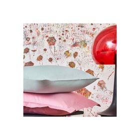 Linens Mix Match Pamuk Saten 2'li Standart Yeşil Yastık Kılıfı Seti