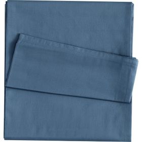Linens Mix Match Pamuk Saten indigo King Size Çarşaf