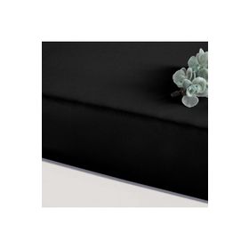 Linens Mix Match Pamuk Saten Siyah Çift Kişilik Lastikli Çarşaf