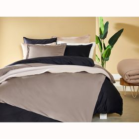 Linens Mix Match Pamuk Saten Taş King Size Nevresim Kılıfı