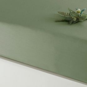 Linens Mix Match Saten Yeşil Tek Kişilik Lastikli Çarşaf