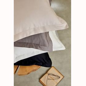 Linens Mix Match Taş Pamuk Saten 2'li Volanlı Yastık Kılıfı Seti