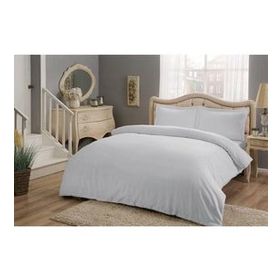 Linens Saten Basic Çift Kişilik Gri Nevresim Takımı