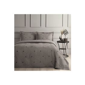 Linens Vita Gri Çift Kişilik Yatak Örtüsü