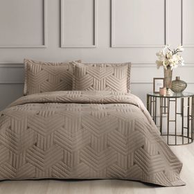 Linens Vita Kahve Çift Kişilik Yatak Örtüsü