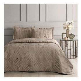 Linens Vita Kahve Çift Kişilik Yatak Örtüsü