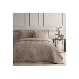 Linens Vita Kahve Çift Kişilik Yatak Örtüsü