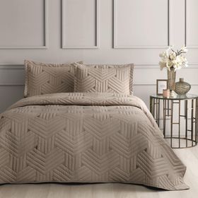 Linens Vita Kahve Çift Kişilik Yatak Örtüsü