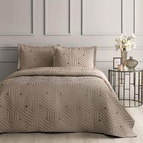 Linens Vita Kahve Çift Kişilik Yatak Örtüsü