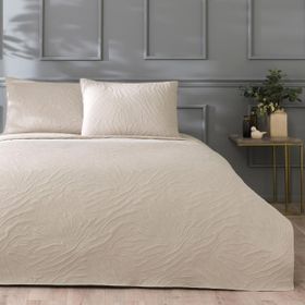 Linens Wild Bej Çift Kişilik Yatak Örtüsü Seti