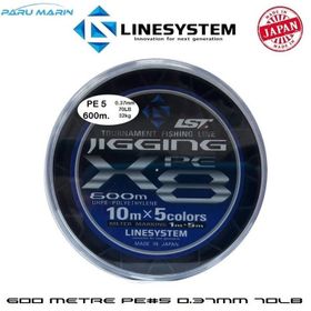 Linesystem Jigging X8 İp PE 5.0 0.37 mm 70 lb 600 mt Misina