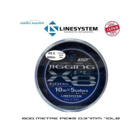 Linesystem Jigging X8 İp PE 5.0 0.37 mm 70 lb 600 mt Misina