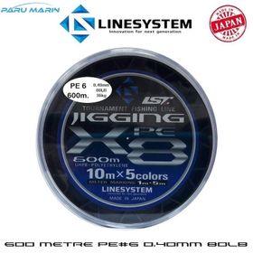 Linesystem Jigging X8 İp PE 6.0 0.40 mm 80 lb 600 mt Misina
