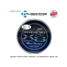Linesystem Jigging X8 PE 4.0 0.33 mm 60 lb 600 mt İp Misina