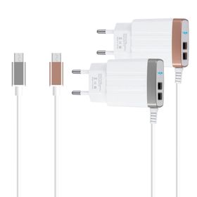 Link Tech C502 Safe Dahili Çift Çıkışlı Micro Usb Akıllı Şarj