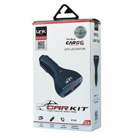 Link Tech G6 2.4A Şarj Destekli LCD Ekranlı FM Transmitter