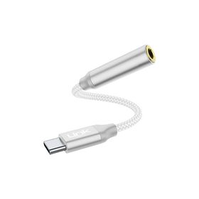 Linktech A194 Lightning 3.5 mm Jack Beyaz Kulaklık Dönüştürücü