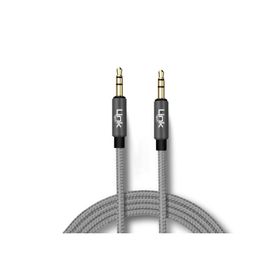 Linktech A580 3.5 mm 2 m AUX Kablo Örgü Ses Aktarım Kablosu