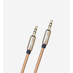 Linktech A580 3.5 mm 2 m AUX Kablo Örgü Ses Aktarım Kablosu
