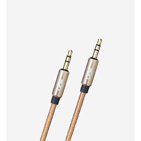 Linktech A580 3.5 mm 2 m AUX Kablo Örgü Ses Aktarım Kablosu
