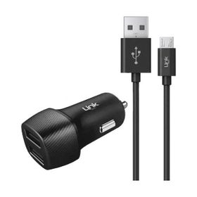 Linktech C491 2.4A 2X USB Araç Şarj Aleti ve Micro USB Kablo Set
