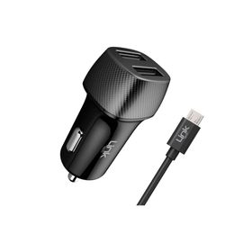 Linktech C491 2.4A 2X USB Araç Şarj Aleti ve Micro USB Kablo Set