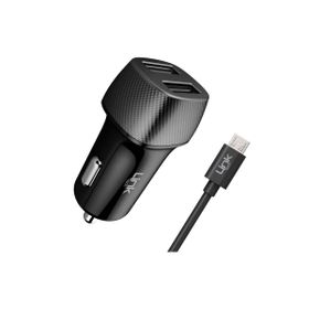 Linktech C491 2.4A 2X USB Araç Şarj Aleti ve Micro USB Kablo Set